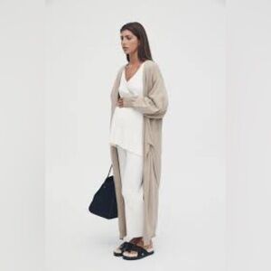 Legoe Heritage long wrap cardigan